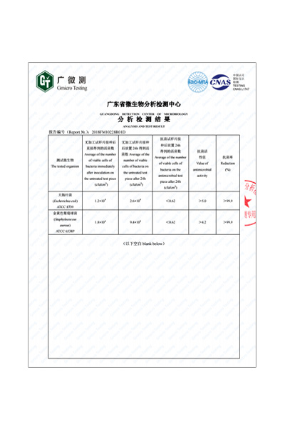 品擇抗菌測試報告