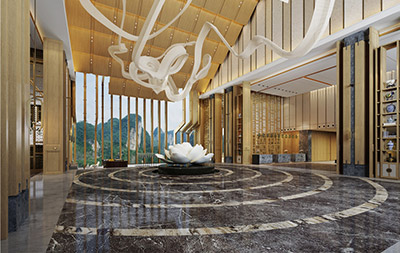 原觸感啞光淺黃胡桃木星級(jí)酒店