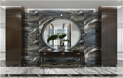 簡潔舒適，寧靜致遠(yuǎn)——新中式辦公室裝修設(shè)計效果圖