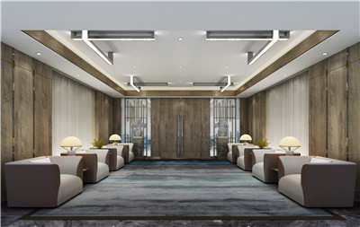 木紋點(diǎn)綴純粹的辦公室裝修效果圖欣賞