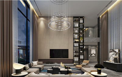 簡(jiǎn)潔奢華的別墅室內(nèi)空間設(shè)計(jì)
