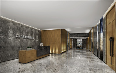 石紋與木紋搭配現(xiàn)代簡約辦公室設(shè)計(jì)效果