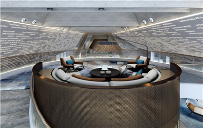 現(xiàn)代科技感的售樓部設(shè)計效果圖