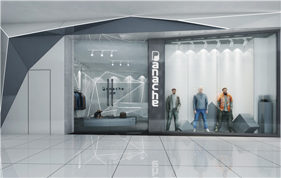 黑白灰詮釋摩登時(shí)尚——形象店新型墻體板裝修效果圖