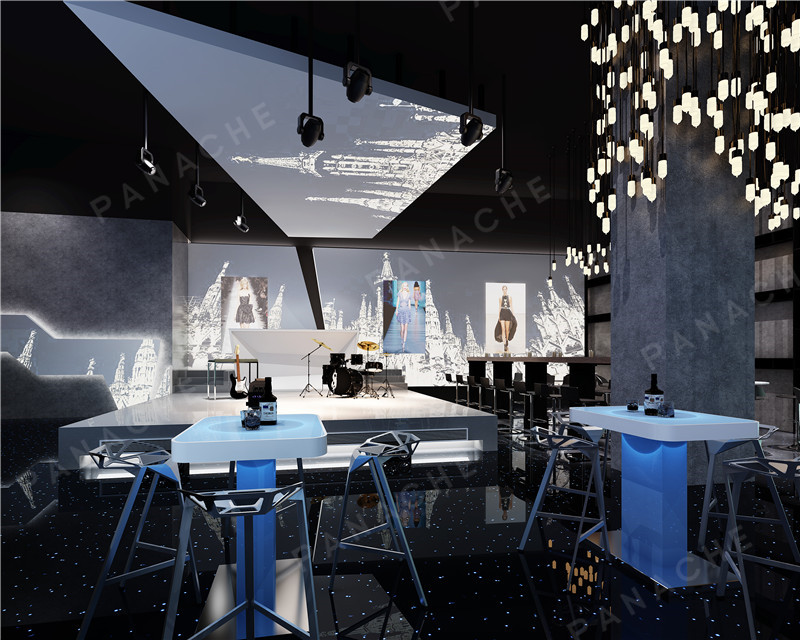 “水泥”工業(yè)風(fēng)KTV墻壁裝飾板圖片效果圖 (1)