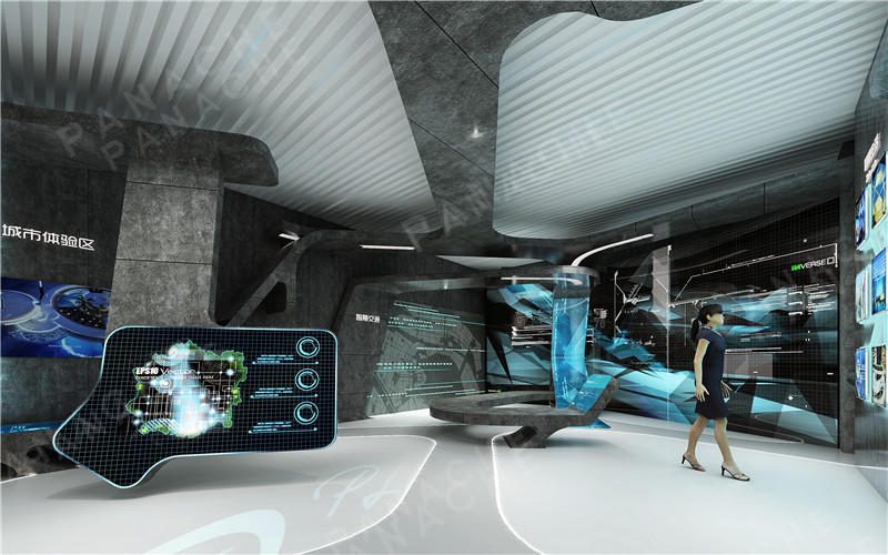 未來光影交疊品牌店展廳設計 (6)