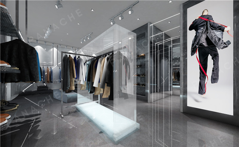 黑白灰詮釋摩登時尚——形象店新型墻體板裝修效果圖 (4)