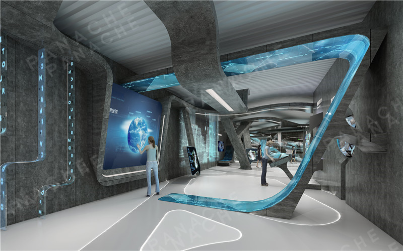 未來光影交疊品牌店展廳設計 (4)