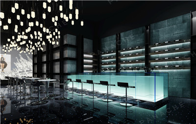 “水泥”工業(yè)風(fēng)KTV墻壁裝飾板圖片效果圖