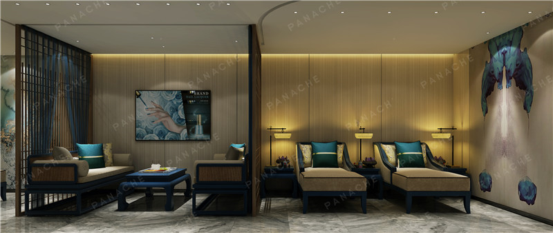 容桂美甲店新中式設(shè)計(jì)案例 (6)