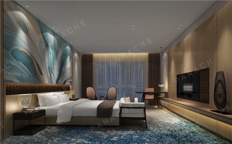 金湯山樣板間家裝扣板墻效果圖片 (1)