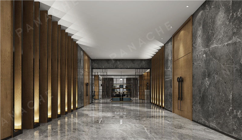 石紋與木紋搭配現(xiàn)代簡(jiǎn)約辦公室設(shè)計(jì)效果 (3)