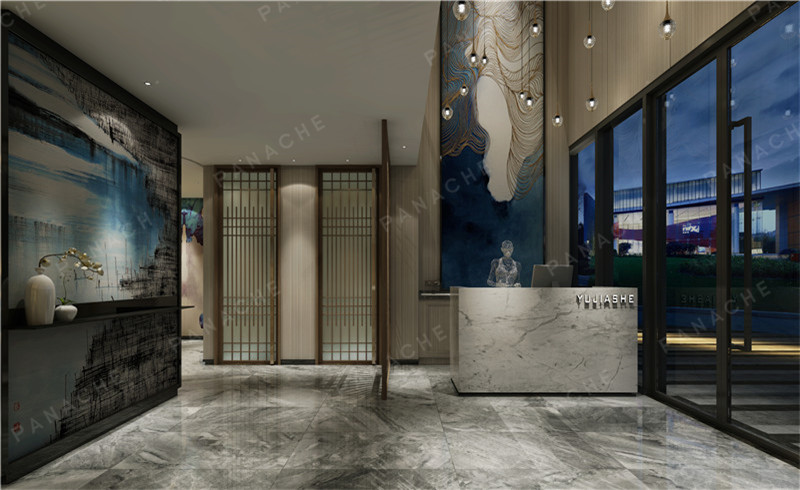 容桂美甲店新中式設(shè)計(jì)案例 (4)