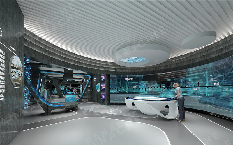 未來光影交疊品牌店展廳設計 (3)