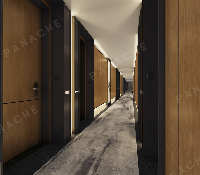 啞光鉑金古橡木紋·酒店墻面裝飾效果圖 (6)