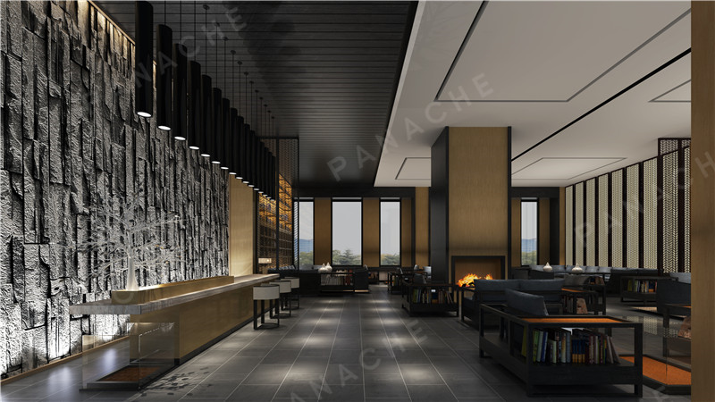 拉米黃古橡木紋酒店 · 新型墻體板材效果圖 (5)