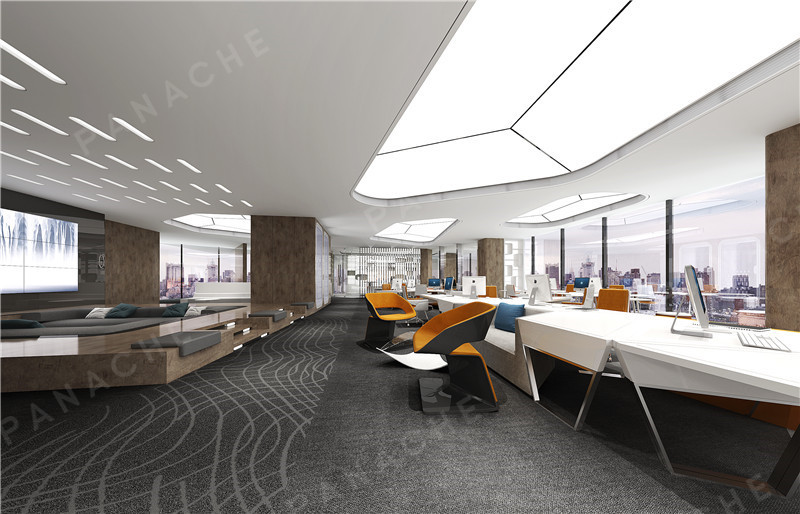 原觸感啞光淺梁木紋辦公室 · 護(hù)墻裝飾板效果圖 (5)