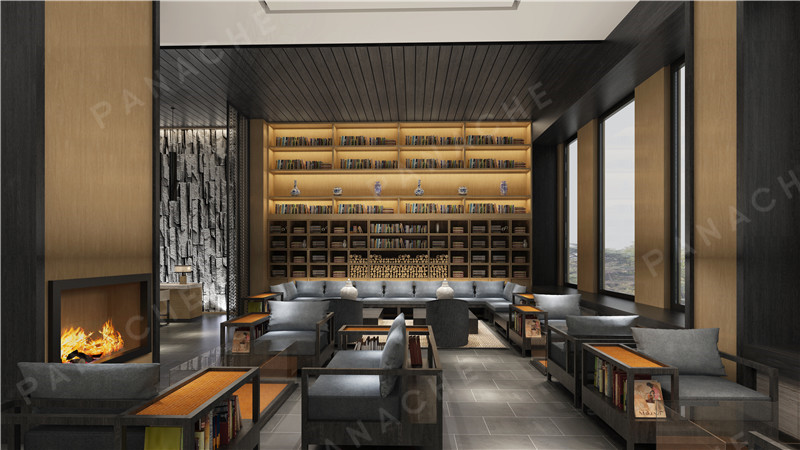 拉米黃古橡木紋酒店 · 新型墻體板材效果圖 (6)