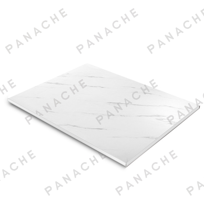 PMB0110-ES 爵士白大理石紋金屬木飾面