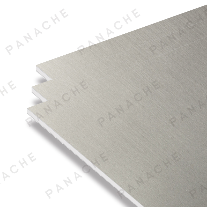 PBJ0325-F 銀直拉絲金屬木飾面