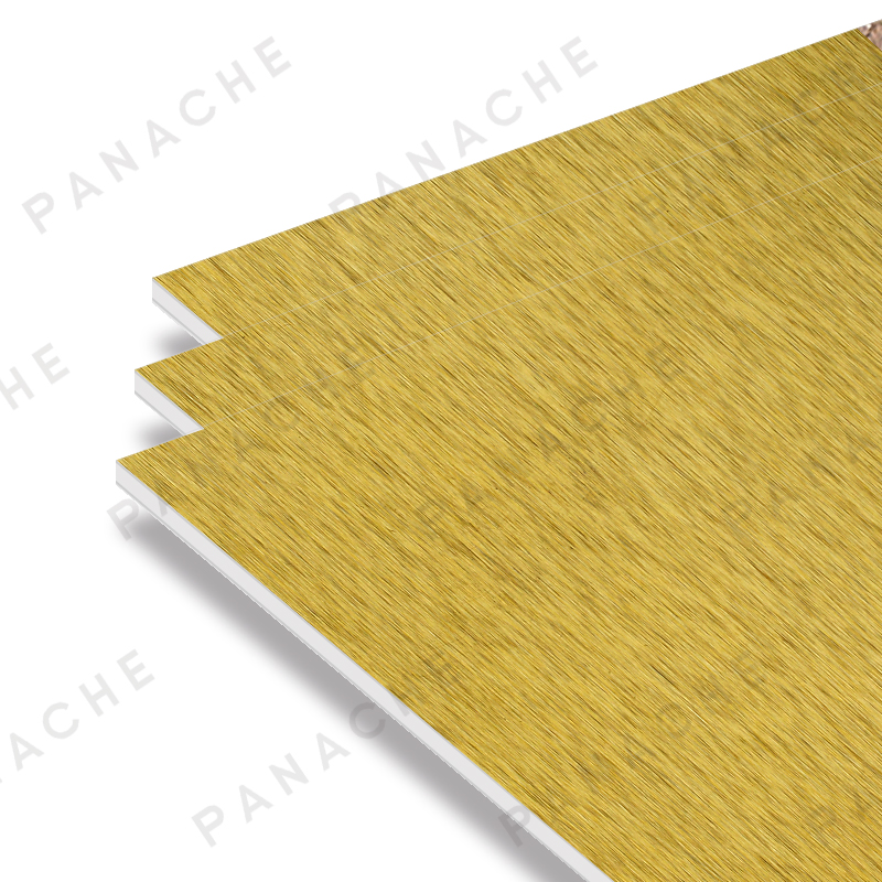 PBJ0321-F 金拉絲金屬木飾面