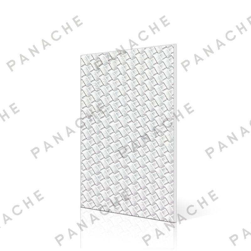 PW0369-T 純白編織紋金屬木飾面