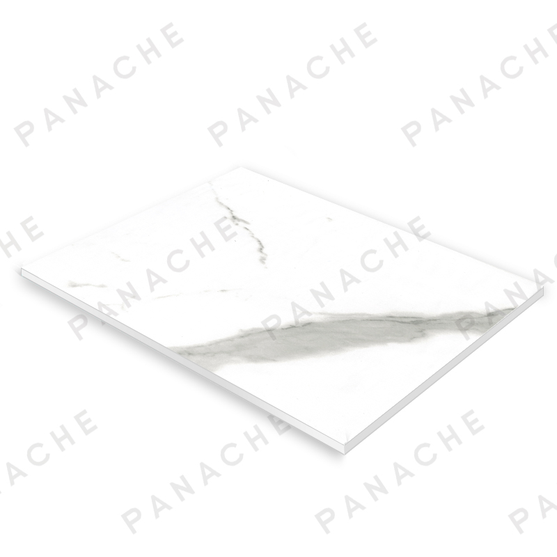 PM0541-E 魚肚白大理石紋金屬木飾面板