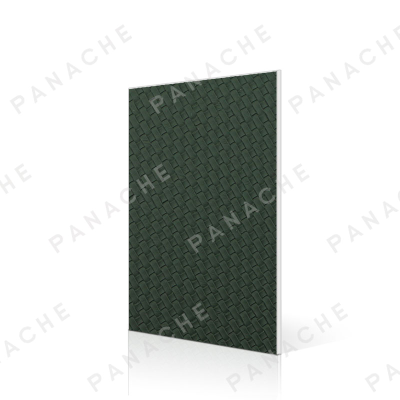 PWTA0053-T 祖母綠編織紋金屬木飾面