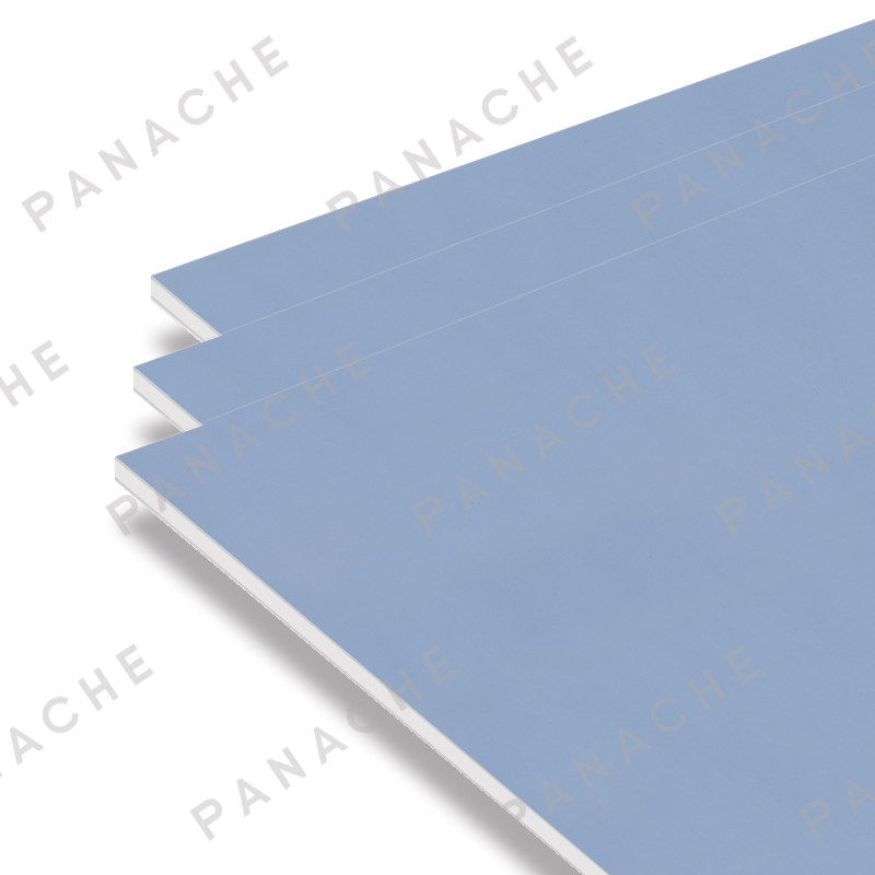 PO0510-E 霧啞素色牛仔藍(lán)金屬木飾面