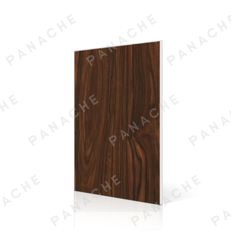 啞光棕黃柚木紋